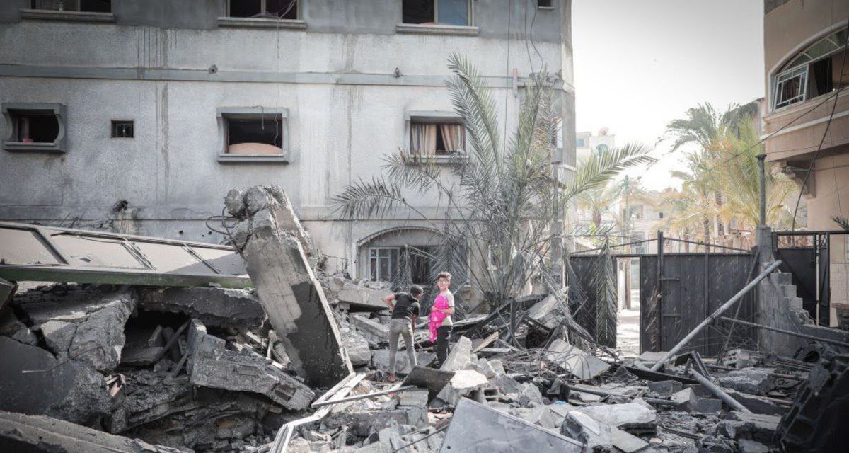 Gaza bombardée