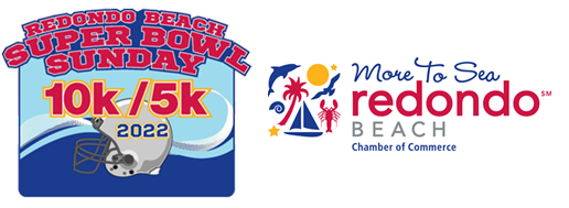 Redondo Beach Super Bowl Sunday & Redondo Beach Chamber Logos.