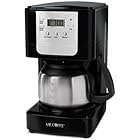 Mr. Coffee JWX9 5-Cup Programmable Coffeemaker, Black with Stainless Steel Carafe