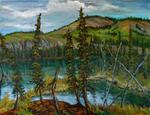 Plein Air, Pond at Magundy July 2014 - Posted on Sunday, November 9, 2014 by Jackie Irvine