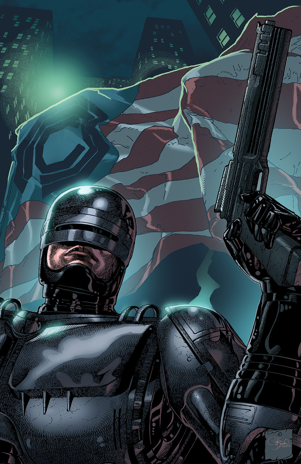 ROBOCOP #2 Cover B by Carlos Magno