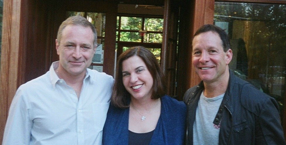 With actor/director/writer Tom Gilroy and actor Steve Guttenberg at the 15th Annual Hamptons International Film Festival. WONDER DRUG was selected as an Alfred P. Sloan Foundation script for the Hamptons Screenwriters Lab and chosen for a live staged reading of select scenes at the 15th Annual Hamptons International Film Festival, sponsored by the Sloan Foundation. Reading was directed by Tom Gilroy and starred Steve Guttenberg.