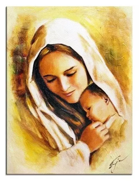 Maryja - Matka Boska z małym Jezusem - 30x40 cm - G05170 | Twoja-sztuka.pl
