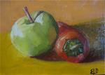 Small Green Apple - Posted on Monday, November 17, 2014 by Evelyn Oldroyd