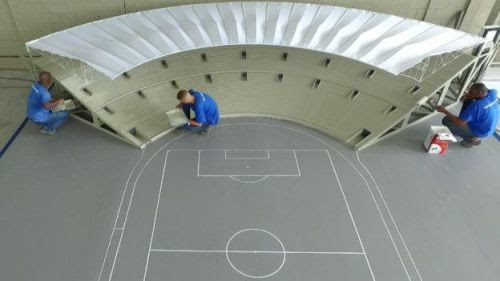 Maquete de 10 metros de largura ajuda diretores artísticos com conceitos das cerimônias dos Jogos