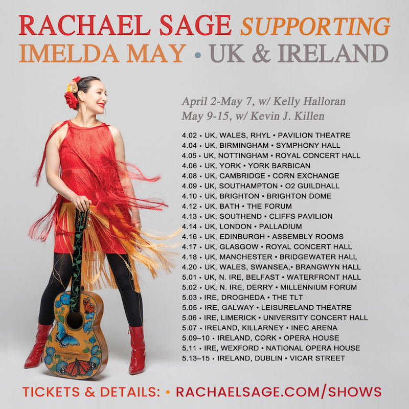 Rachael Sage Tour Supporting Imelda May - Photo By Bill Bernstein