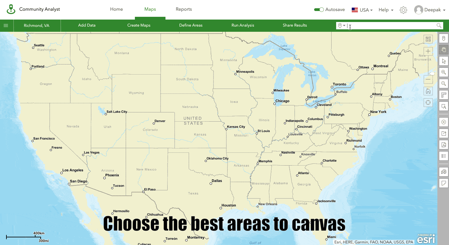 Choose the areas to canvas by applying demographic analysis