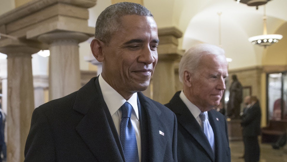 Biden and Obama are still BFFs - press secretary says they are in contact to 'consult and talk about a range of issues'