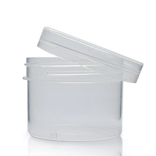 100ml Clear Plastic Screw Top Jar With Clear Lid Ampulla Packaging