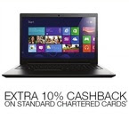 10% Cashback with Standard Chartered Bank Credit/Debit Cards (Any Seller, Any Laptop) 