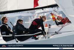 J/70 two on two team racing at YC Monaco
