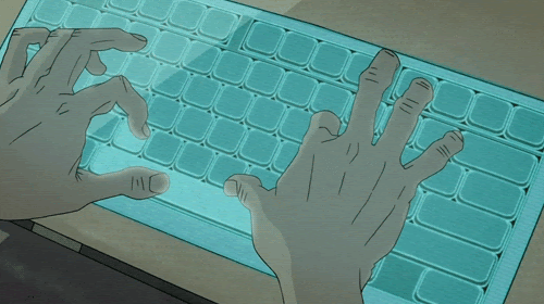 typing keyboard dennou coil