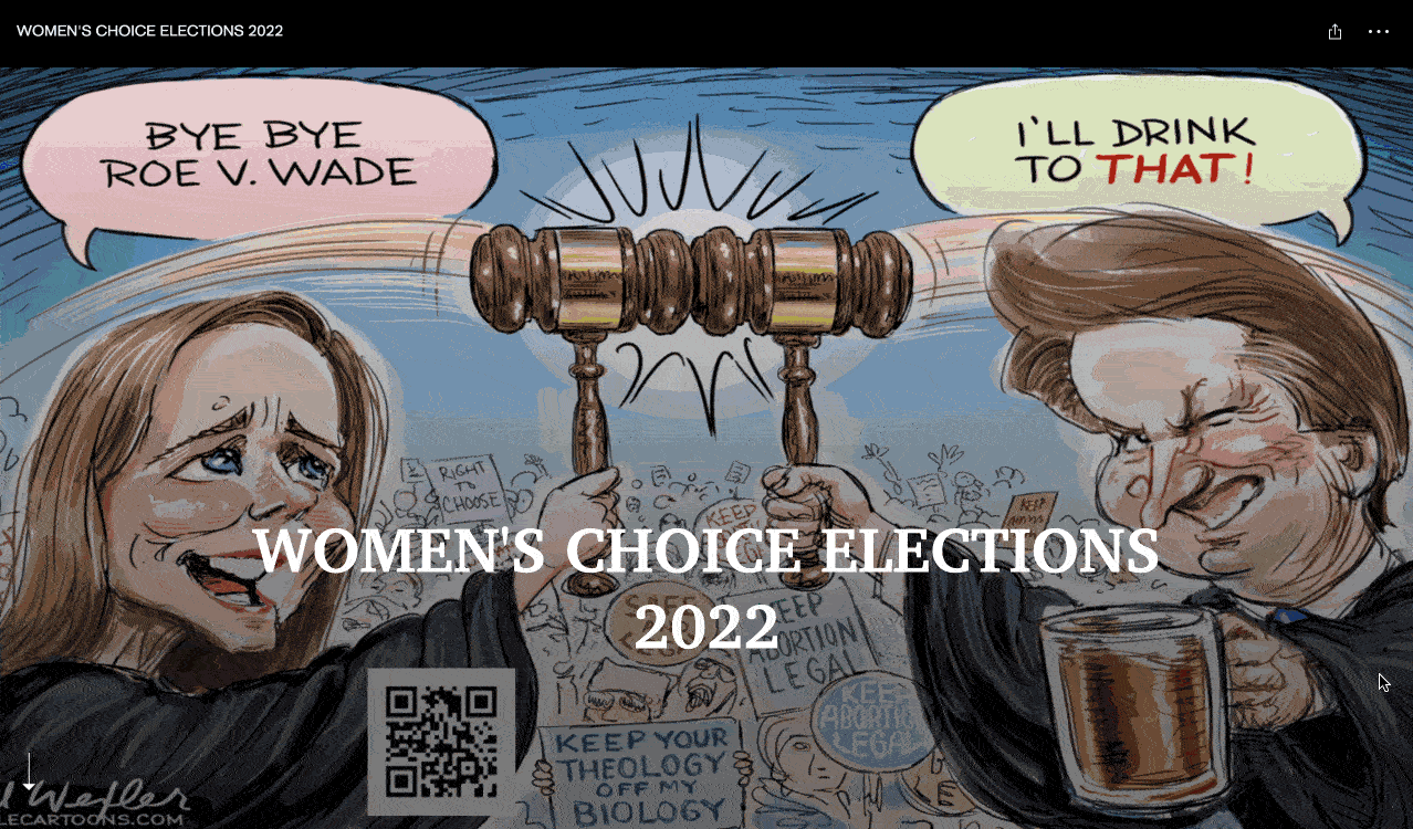 Stop activist judges that let a right-wing minority control the lives of the majority of Americans. Vote to CODIFY "Roe v. Wade" protections into Law. We need "JUST 2 MORE" Senators !
