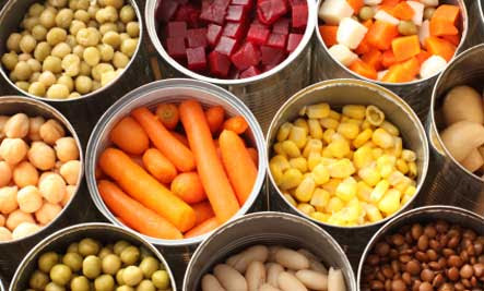 Canned veggies