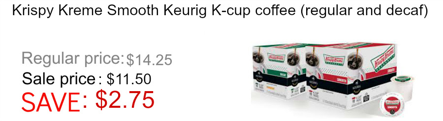 Krispy Kreme Keurig K-cup coffee