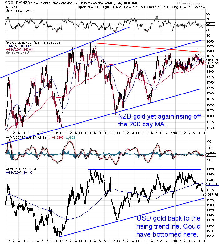 NZ Dollar Gold Chart NZ Dollar Gold Chart