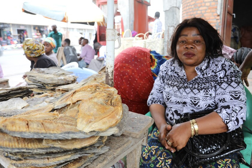 Ngongo Amunazo is a 40-year-old fish trader