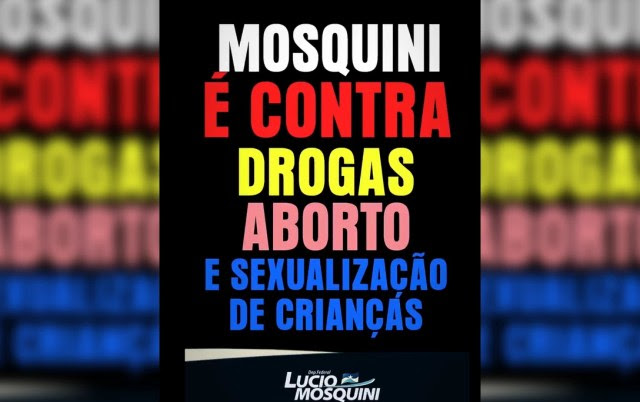 Publicação do deputado federal Lucio Antonio Mosquini, do MDB de Rondônia, contra o aborto