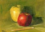 Apples with a Pencil - Posted on Saturday, January 3, 2015 by Marlene Lee