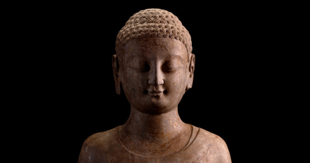 Bust of Buddha, China Northern Qi dynasty (circa 550–577), from the collection of the Tsz Shan Monastery