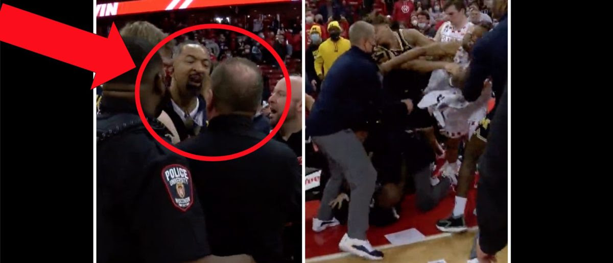 New Video Angle Shows The Insane Carnage Of The Wisconsin/Michigan Brawl