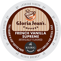 Gloria Jeans French Vanilla Supreme Keurig Kcup coffee