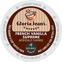 Gloria Jeans French Vanilla Supreme Keurig Kcup coffee