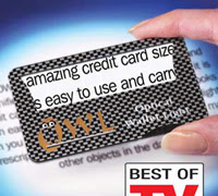 OWL The Amazing Credit Card Size Magnifier & Light