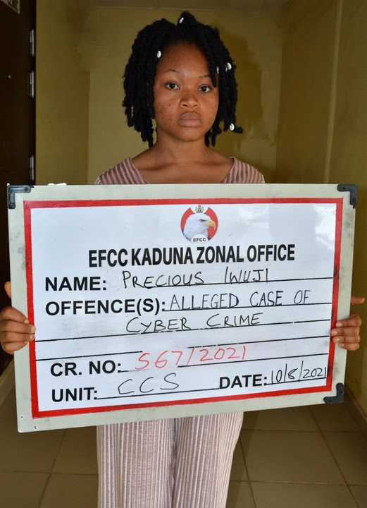 Lady arrested for allegedly selling her photos and Facebook account to fraudsters 