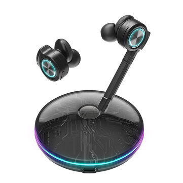 BlitzWolf® BW-FLB3 Gaming TWS bluetooth V5.0 Earphone Game الوضع RGB ضوء سماعة رأس لاسلكية مع ميكروفون قابل للفصل