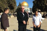 Uri Ariel on the Temple Mount.
