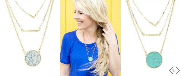 Three Strand Pendant Necklace for $9.98