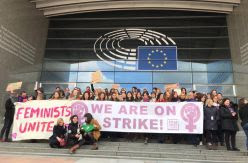La huelga feminista llega al corazón de la Unión Europea