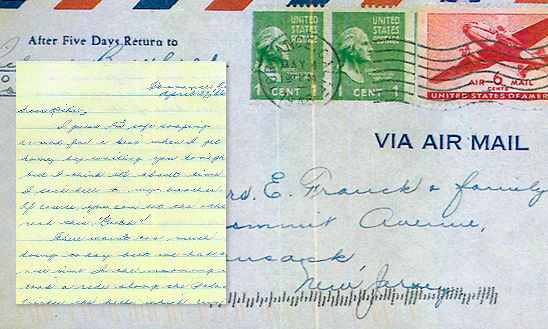 Man Finds Letters Dated 1946 Sent to His Mailbox, Reunites Them With Sender’s Family