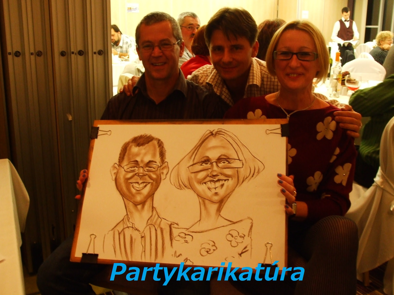 karikatura rajzolas rendezvenyen