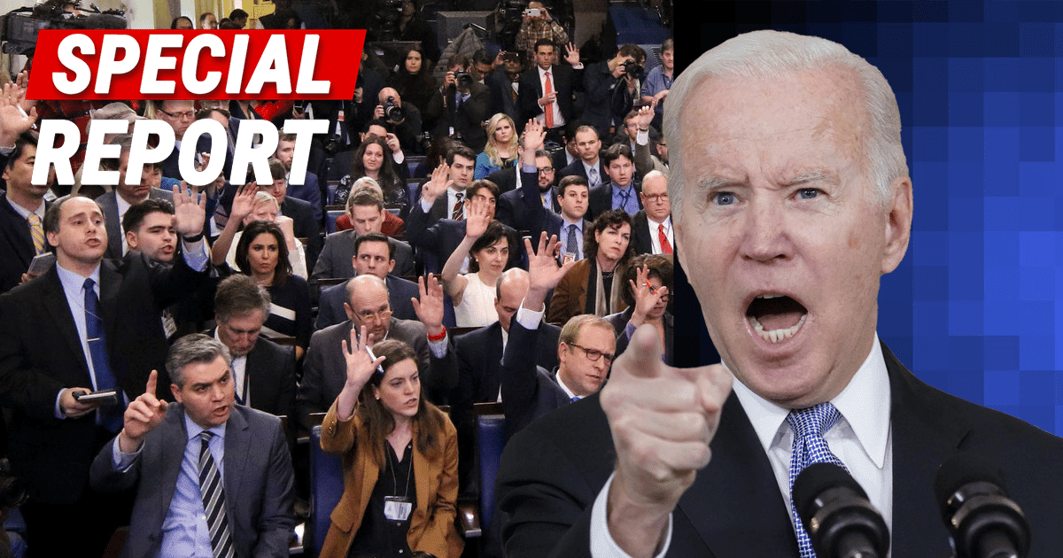 Biden Tramples on the Constitution - Joe's Sick Gesture at Reporters Stuns the Nation