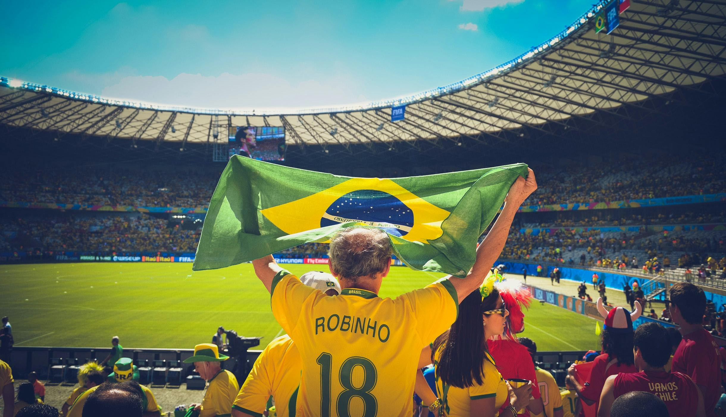 World Cup cheering for Brazil