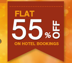 Flat 55% on Hotel Booking 
