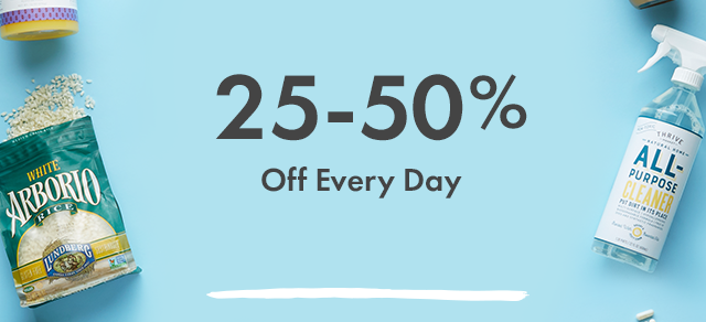 25-50% Off Every Day