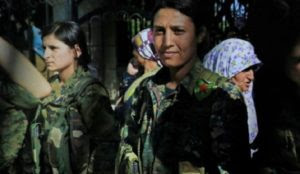 Free Syrian Army jihadis screaming “Allahu akbar” mutilate, desecrate body of Kurdish female fighter