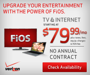 Verizon FiOS TV+Internet for $69.99/m
 o for 6
month
