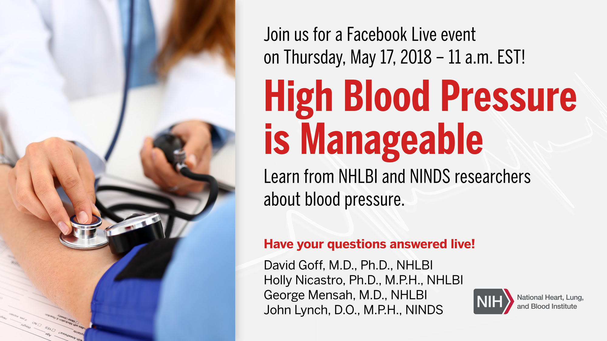 NHLBI World Hypertension Day Facebook Live 