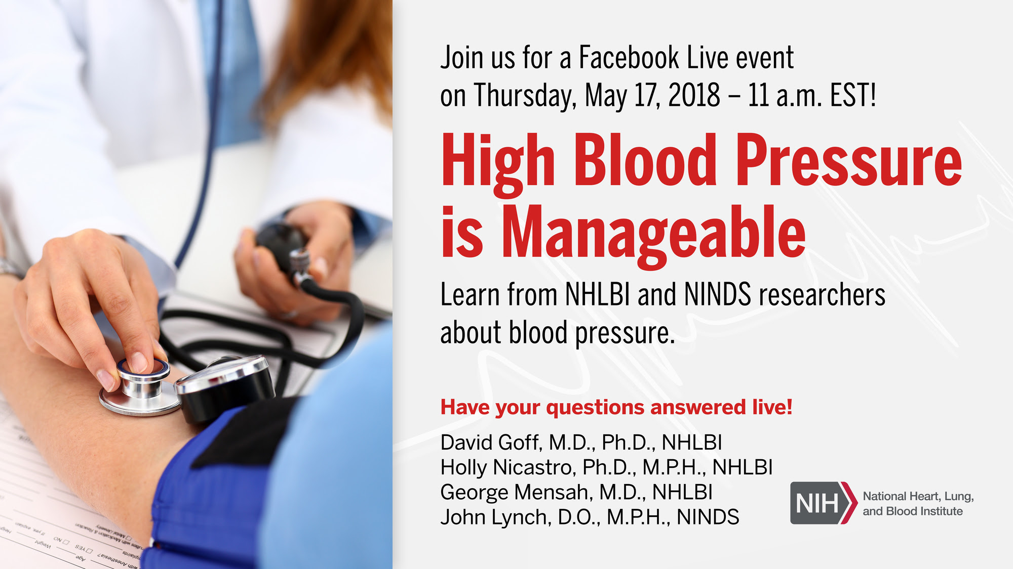NHLBI World Hypertension Day Facebook Live