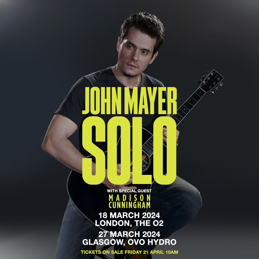 john mayer solo tour set times