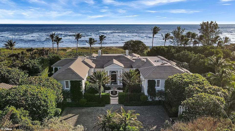 Nancy Pelosi's new digs are located in Hobe Sound on prestigious Jupiter Island. The property spans nearly 2.5 acres with 255 feet of direct ocean frontage
