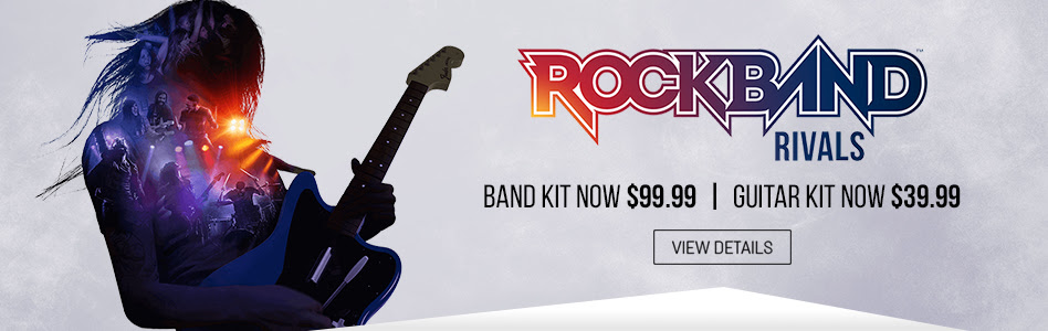 RockBand Rivals Band Kit for $99.99 & the Guitar Kits now $39.99!