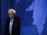 Democratic presidential candidate Sen. Bernie Sanders, I-Vt., arrives to speak during a primary night election rally in Essex Junction, Vt., Tuesday, March 3, 2020. (AP Photo/Matt Rourke)