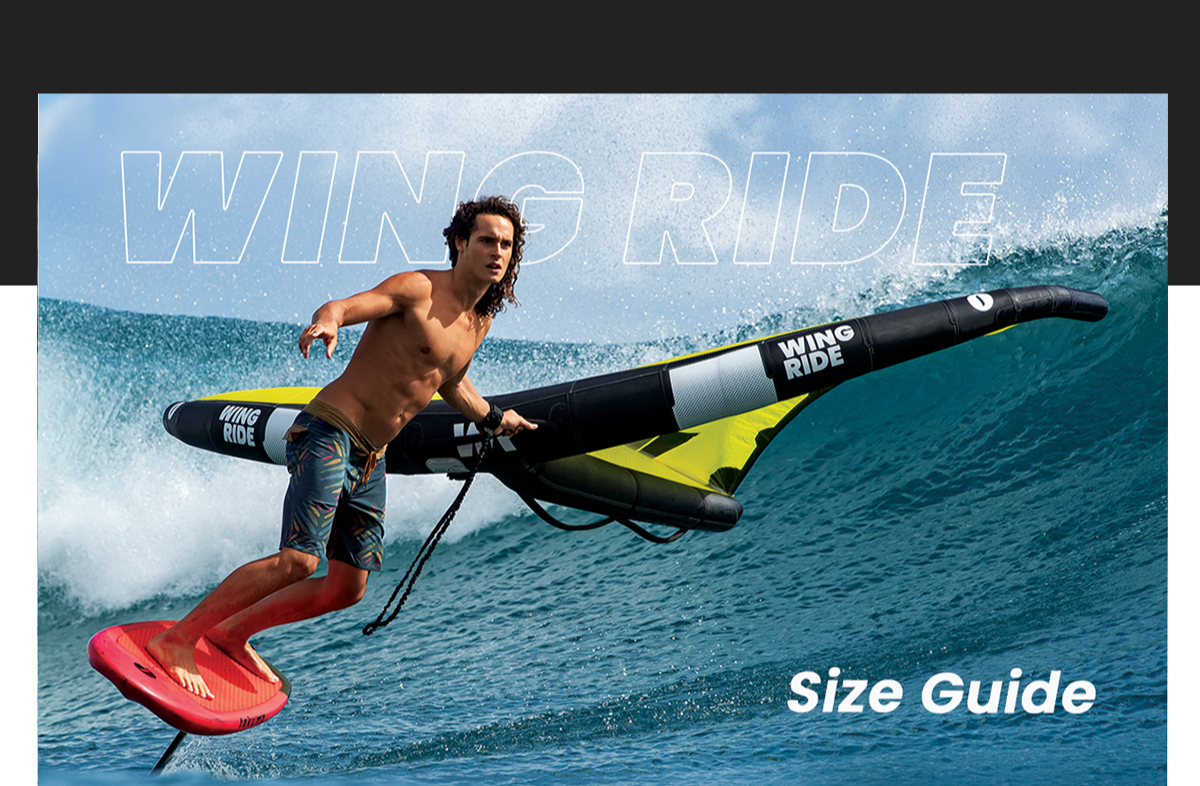 wing surf size guide Foil Surfing UK