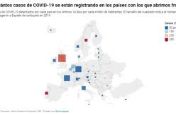 DATOS | Así está la pandemia en los países de origen de los turistas que pueden visitar España desde el 21 de junio