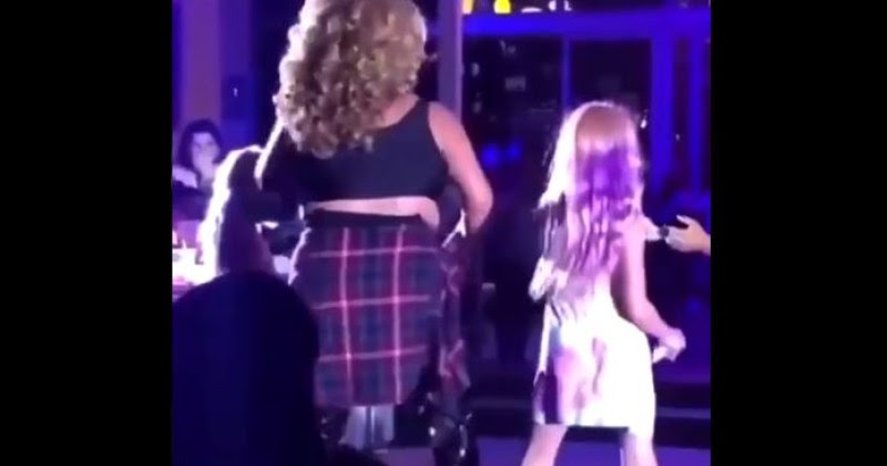 disgusting video shows children being paraded around drag queen show taking cash tips